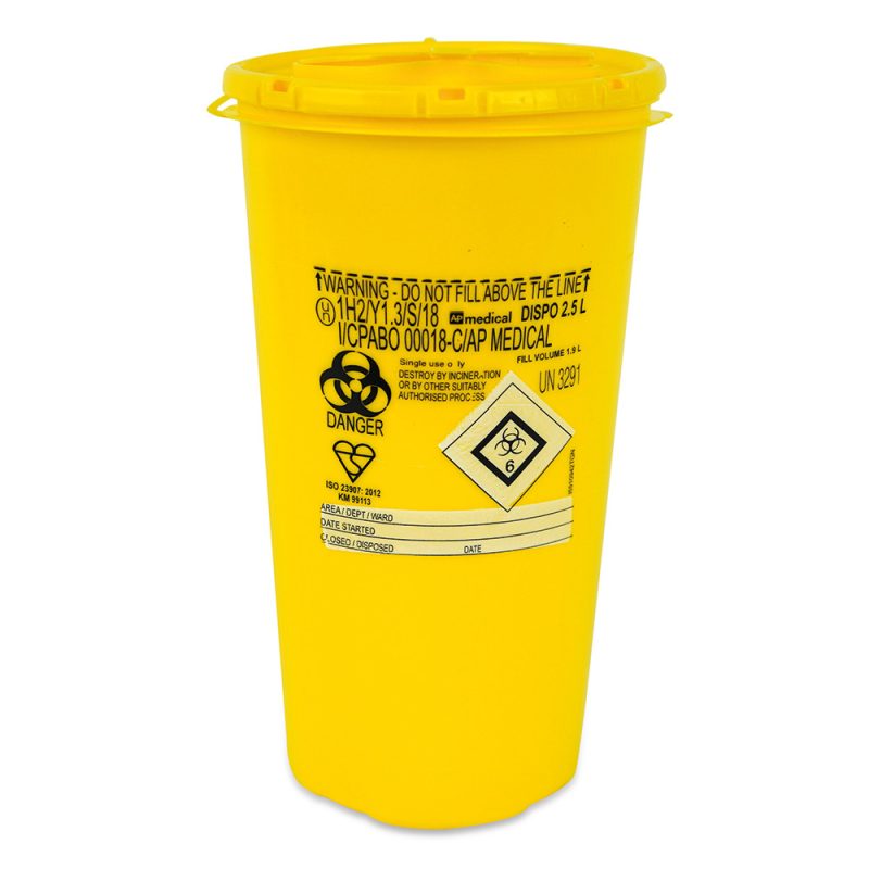 Sharps Container - 2.5ltr