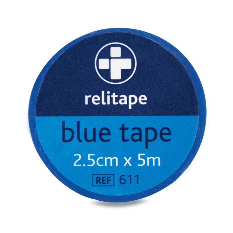 Relitape Washproof Tape - 2.5cm x 5m - Blue